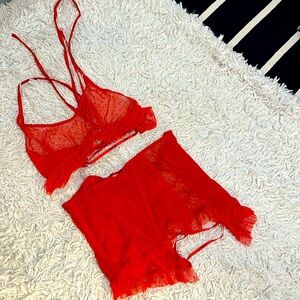 SOLD ON DEPOP Red Valentines Set by Savage Fenty